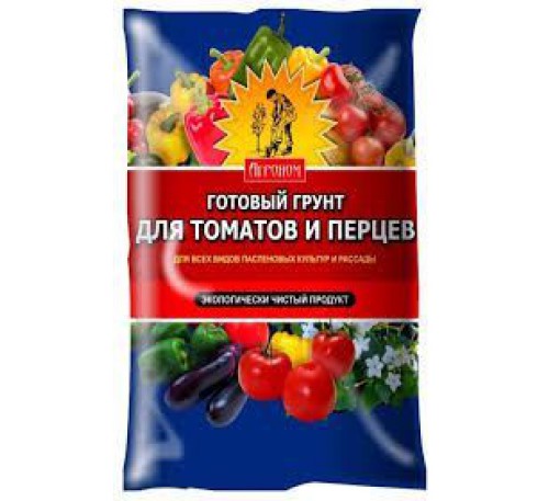Грунт Агроном для томатов и перцев 10л